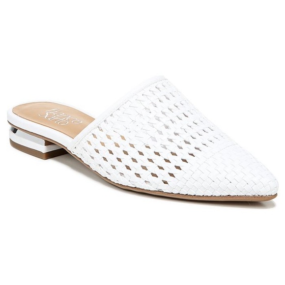 Franco Sarto Shoes - Franco Sarto White Mule sz 8 - Woven Pointy toe